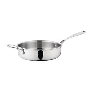 Vogue Sauté Pan Tri-wall Stainless Steel & Aluminium 240mm Commercial Kitchen Cookware