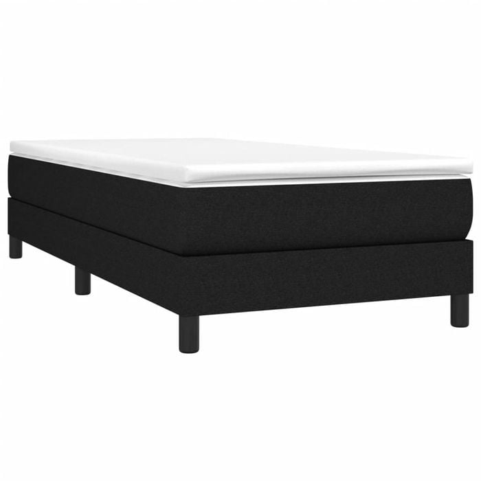 vidaXL Bed Frame Box Spring Bed Base Platform Bed Black 100x200 cm Fabric