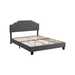 IHOMDEC BEF02 Queen Size Bed Frame Base Mattress Platform Grey