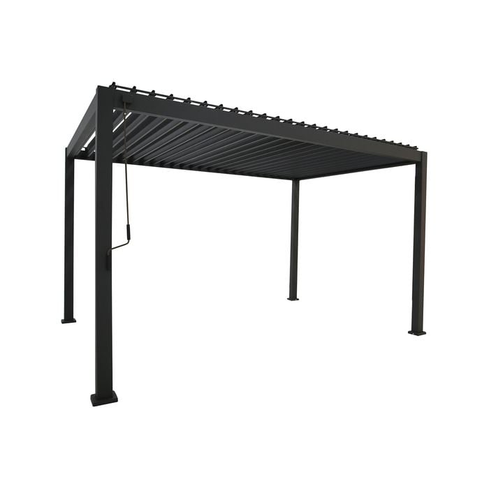 Mimosa 3 x 4m Lava Portsea Louvre Semi Permanent Gazebo