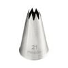 Mondo Stainless Steel #21 Star Piping Tip Icing Cake Decorating Nozzle Silver