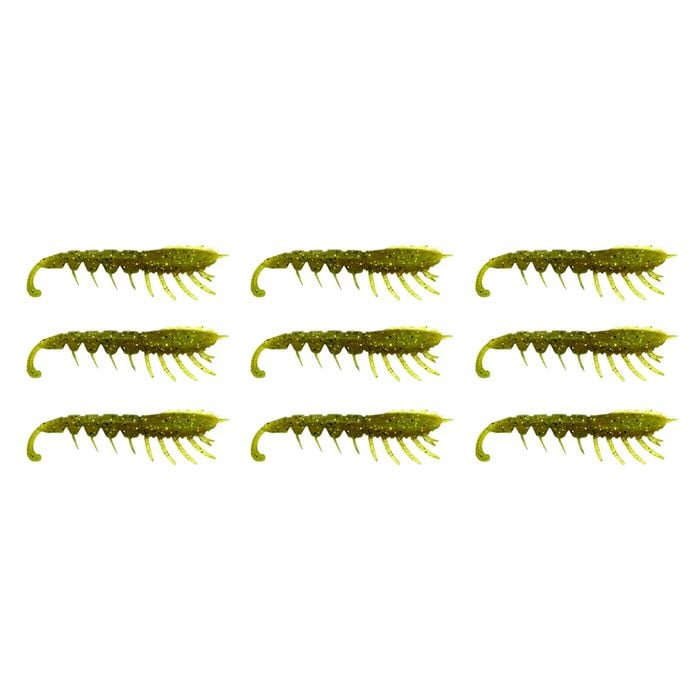 3x 3PK 4.5In Rapala Crush City The Imposter Plastic Prawn Lures - Swamp Dog