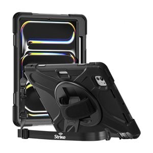 Strike Rugged Case with Hand Strap and Lanyard for Apple iPad Pro 11 (2024)