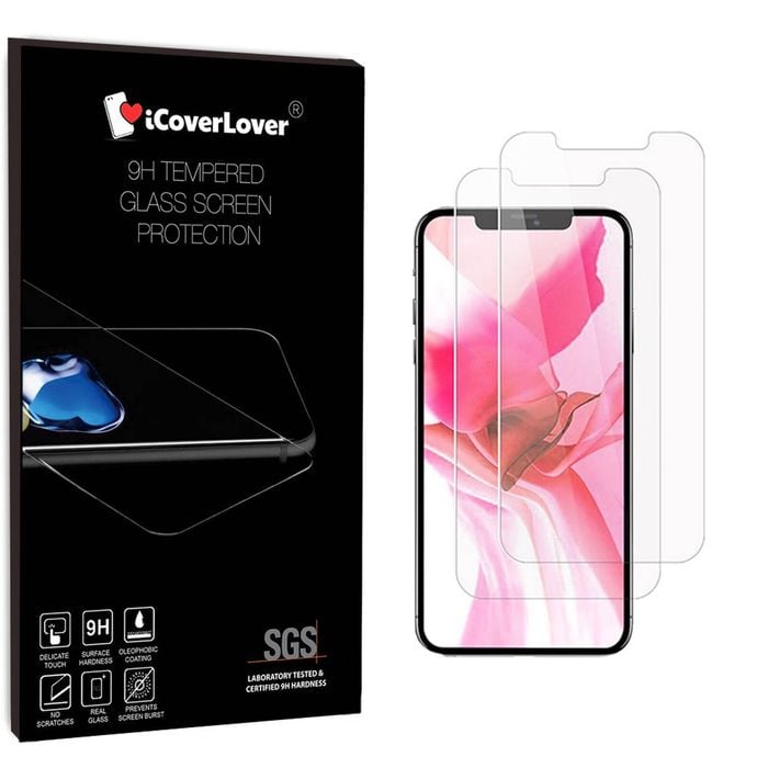 Icoverlover [2-pack] For Iphone 12 Pro/12 Tempered Glass Screen Protector