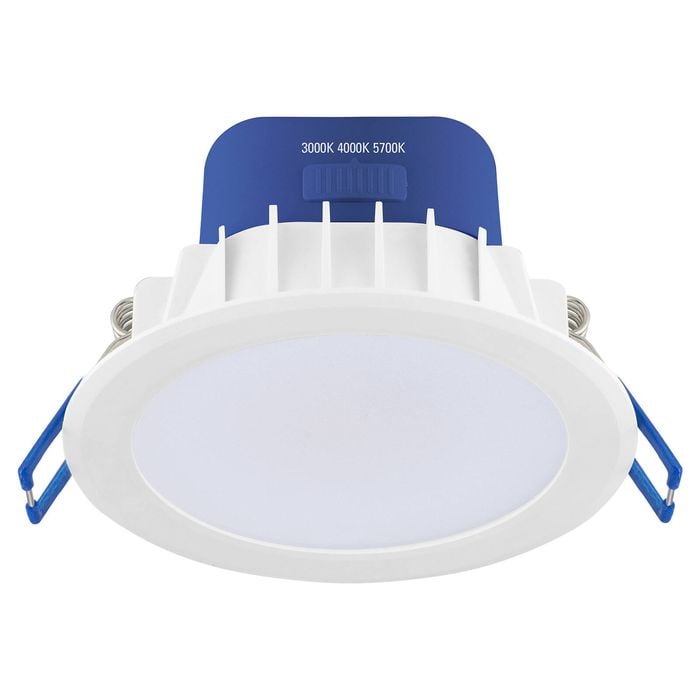 DETA 9W IP44 Tri-Colour Dimmable LED Downlight