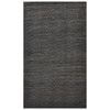 Handwoven Chevron Jute Rug-6419-Black/Natural-90x150cm