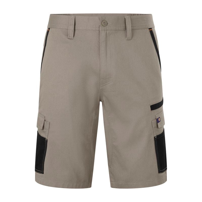 Size 82R Khaki Mid Shorts Cotton Stretch Cargo