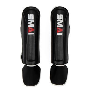 SMAI Essentials Muay Thai Shin Guards - Kids - Medium Kids - Black