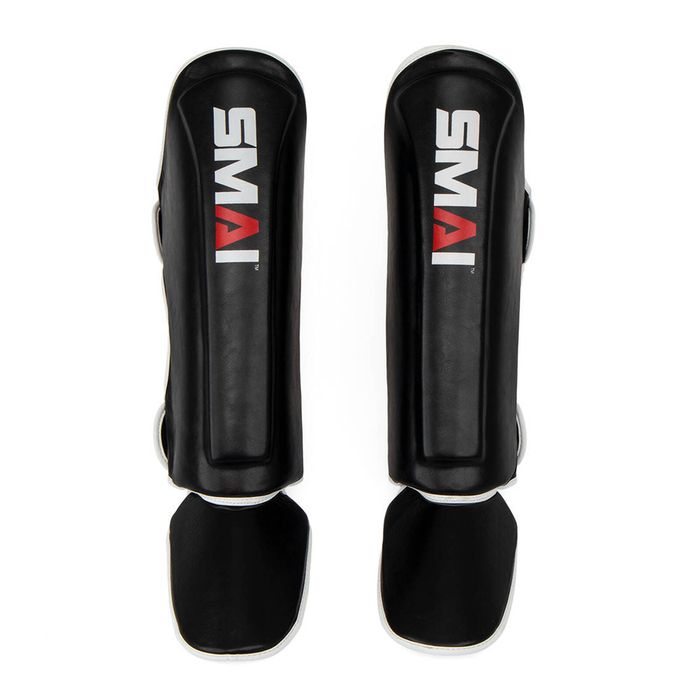SMAI Essentials Muay Thai Shin Guards - Kids - Medium Kids - Black
