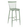 Bolero Windsor Aluminium Green High Stools (2 Pack) - DX689