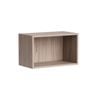 Kaboodle 600-699mm Silver Ash Customisable Slimline Open Shelf