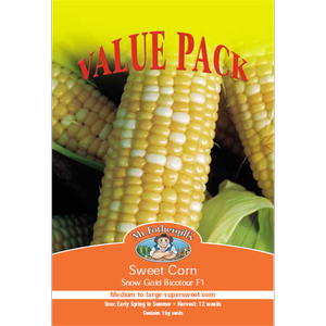 Mr Fothergill's Sweet Corn Snow Gold Bi Colour Seeds