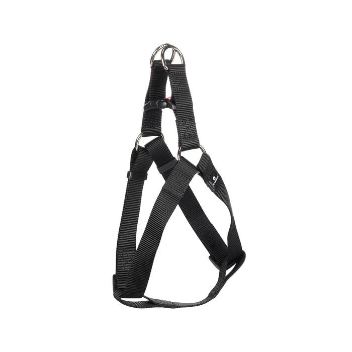 Flamingo Large Black Ziggi Dog Step and Go Harness