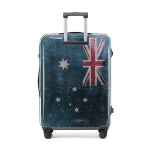 Tosca Australiana Suitcase Hard Shell Travel Luggage Australian Flag Large 76cm