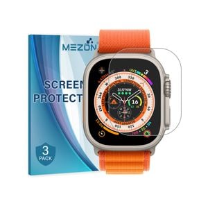 3 Pack MEZON Apple Watch Ultra 2 (49mm) Ultra Clear TPU Film Screen Protectors