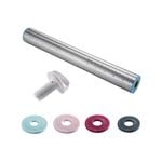 Soffritto Professional Bake Stainless Steel Rolling Pin with Adjusters 35cm