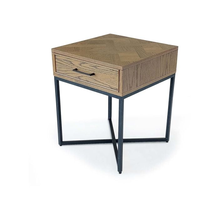 6IXTY Toulouse French Marquetry Side Table - Oak