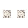 2PK Linen House 65x65cm Kenzi Vanilla European Pillowcase