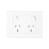 HPM 10A White Matte VIVO Horizontal Double Powerpoint - Matt White