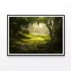 Foggy Forest Scene with Trees  Print 100% Australian Made 90x60cm  (Poster)