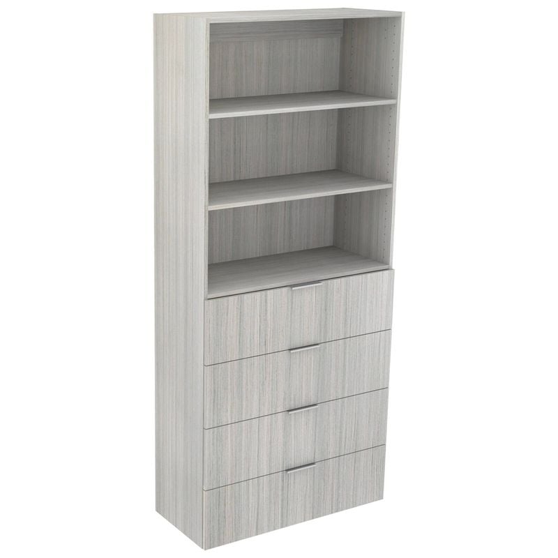 Lugna 2048 x 900 x 380mm Mist 2 Adjustable Shelf 4 Drawer Robe Insert