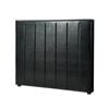 Oikiture Bed Frame Headboard King Single Size Head Bedhead Black Leather