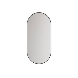 Attica 1200 x 600mm Matte Black Nobu Pill Framed Mirror
