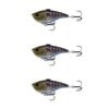 3x 13 Fishing 2.5 Inch El Diablo Vibe Lipless Crank Lures - Rusty Bream