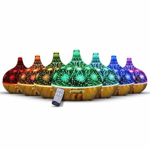 Devanti 400ml Aroma Diffuser Aromatherapy 3D Glass