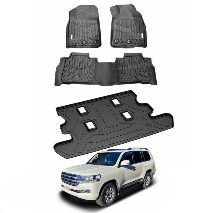 3D All-Weather Floor Mat Boot Liner Carpet for Toyota LandCruiser 200 LC200 Series 2007-2021