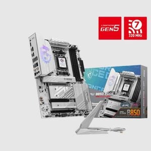 Msi B850 Edge Ti Wifi, Amd B850, 4x Ddr5 256gb, 1x Hdmi, 3x Pci-e X16 Slot, 4x M.2, 8x 4x Usb 2.0, Wi-fi 7
