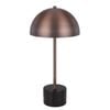 Telbix Domez Modern Table Desk Lamp Light Metal Marble Black Marble Bronze
