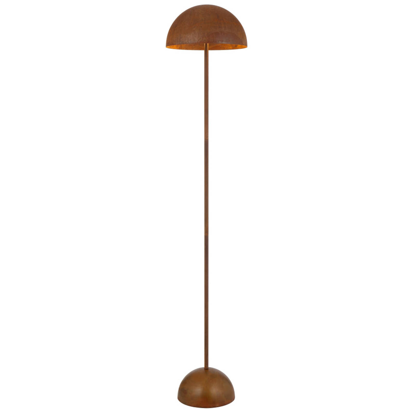 Telbix Ferum Modern Standing Floor Lamp Light Foot Switch Metal Rust Patina