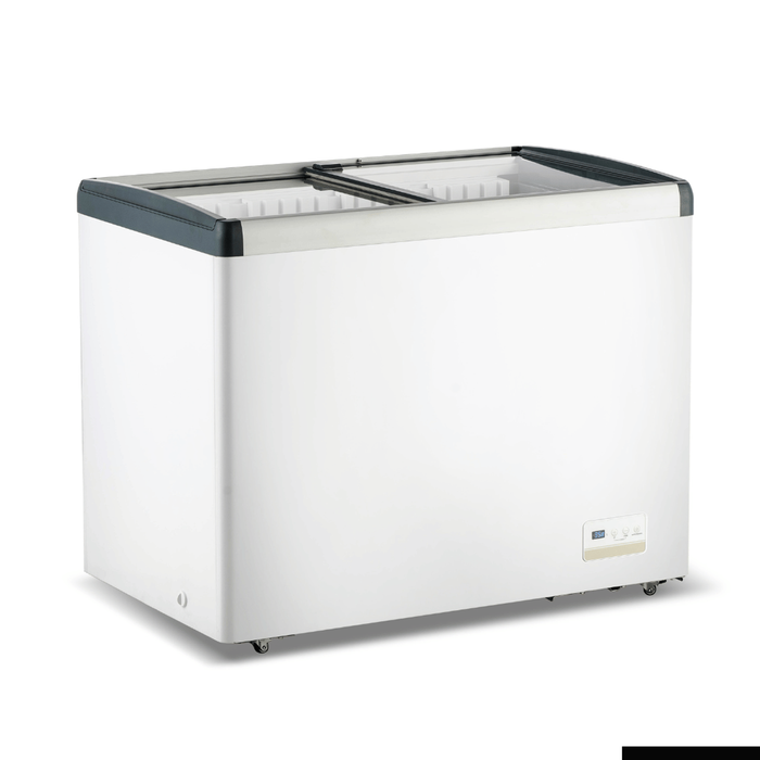 Thermaster 336l Chest Freezer With Flat Glass Sliding Lids Wd336g