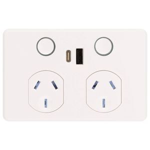 DETA Touch Double Power Point with USB A+C PD20W Fast Charging