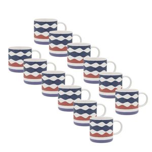 12pk Porto Vida Stoneware Drinking Mug W/ Handle 12cm/320ml - Lilac