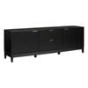Adoria Entertainment Unit TV Cabinet 180cm 2 doors 2 drawers Black