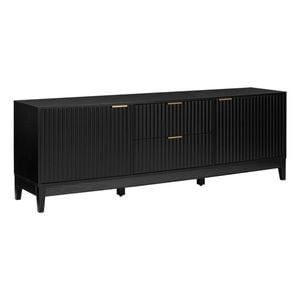 Adoria Entertainment Unit TV Cabinet 180cm 2 doors 2 drawers Black