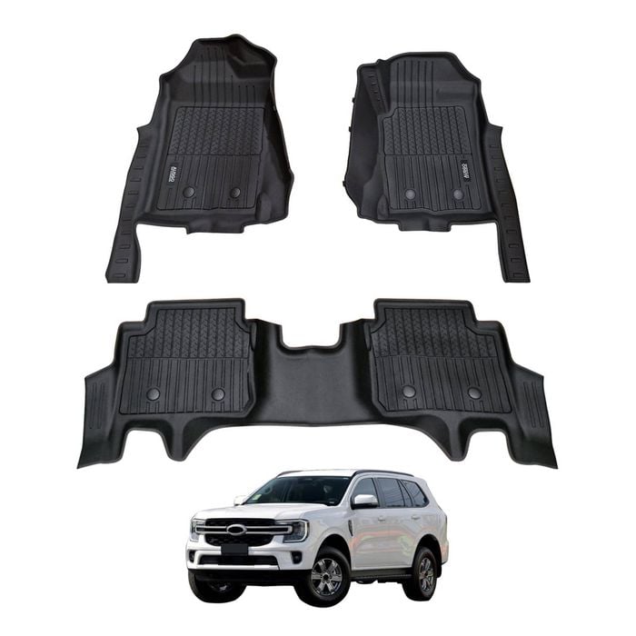 AUSGO 7D Injection Car Floor Mats for Ford Everest Next-Gen 2022-Onwards All-Weather Floor Liners