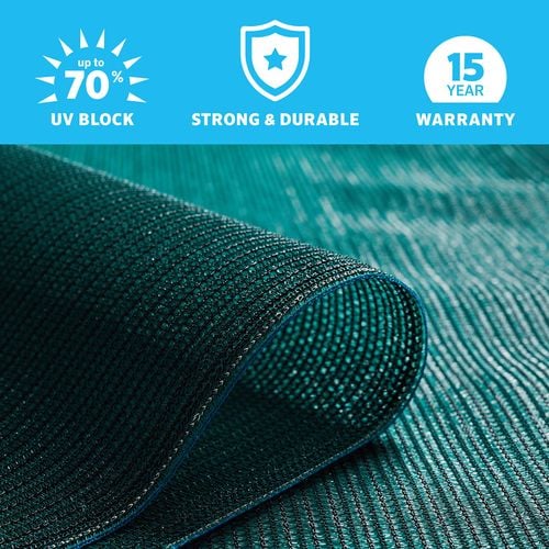 Coolaroo 3.6 x 6m Rainforest Heavy-Duty Screening Shade Cloth – 70% UV ...