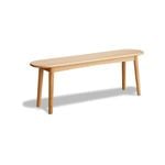 MIUZ Dining Bench Solid Timber American White Oak Wood Kitchen Entryway Bedroom