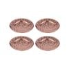 4PK Spencer Hammered 13cm Metallic Coaster Set - Copper