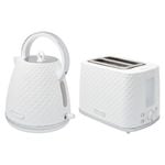 Westinghouse Electric 1.7L 2200W Kettle & 930W 2 Slice Toaster Set White