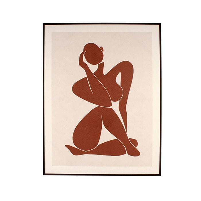 Maine & Crawford HE9752 Riya Print 90x70cm w/ Frame Wall Art