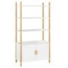 vidaXL Highboard White Cupboard Sideboard Buffet Side Cabinet