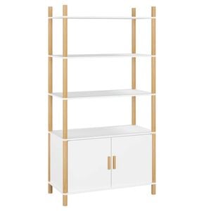 vidaXL Highboard White Cupboard Sideboard Buffet Side Cabinet