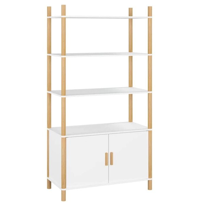 vidaXL Highboard White Cupboard Sideboard Buffet Side Cabinet