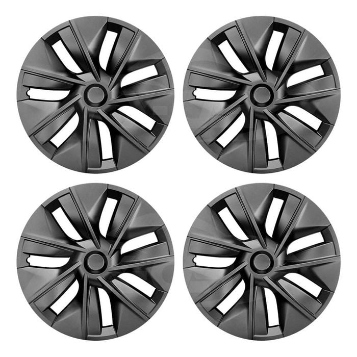 Tesla Model Y 2022-2025 Gemini Wheel Protector Cover Caps 19 Inch Rim Hubcap Matt Black