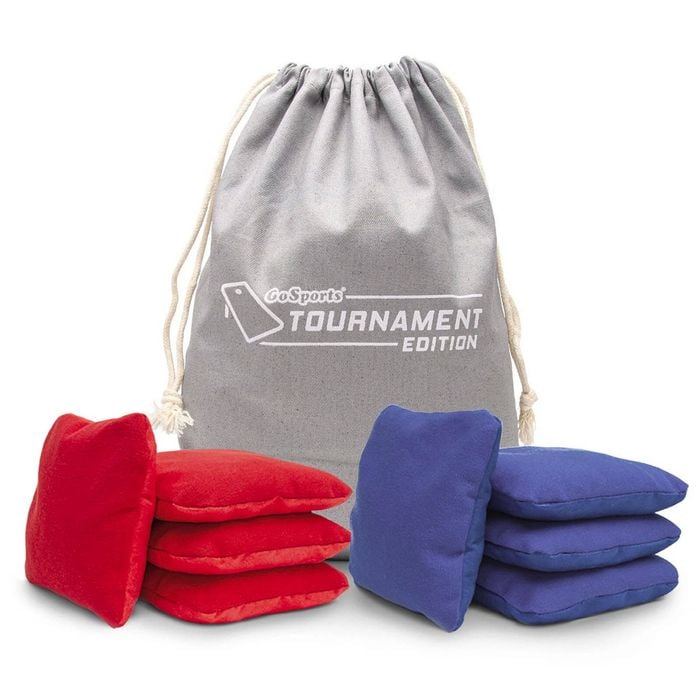 Professional Dual Sided Tournament Bean Bags - Set Of 8 ( 4 Red, 4 Blue )