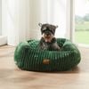 Charlie's Ascher Plush Corduroy Square Dog Bed Eden Green - Small